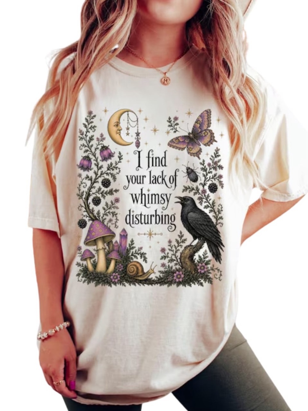 Comfort Colors Ivory Whimsy Disturbing Graphic Tee